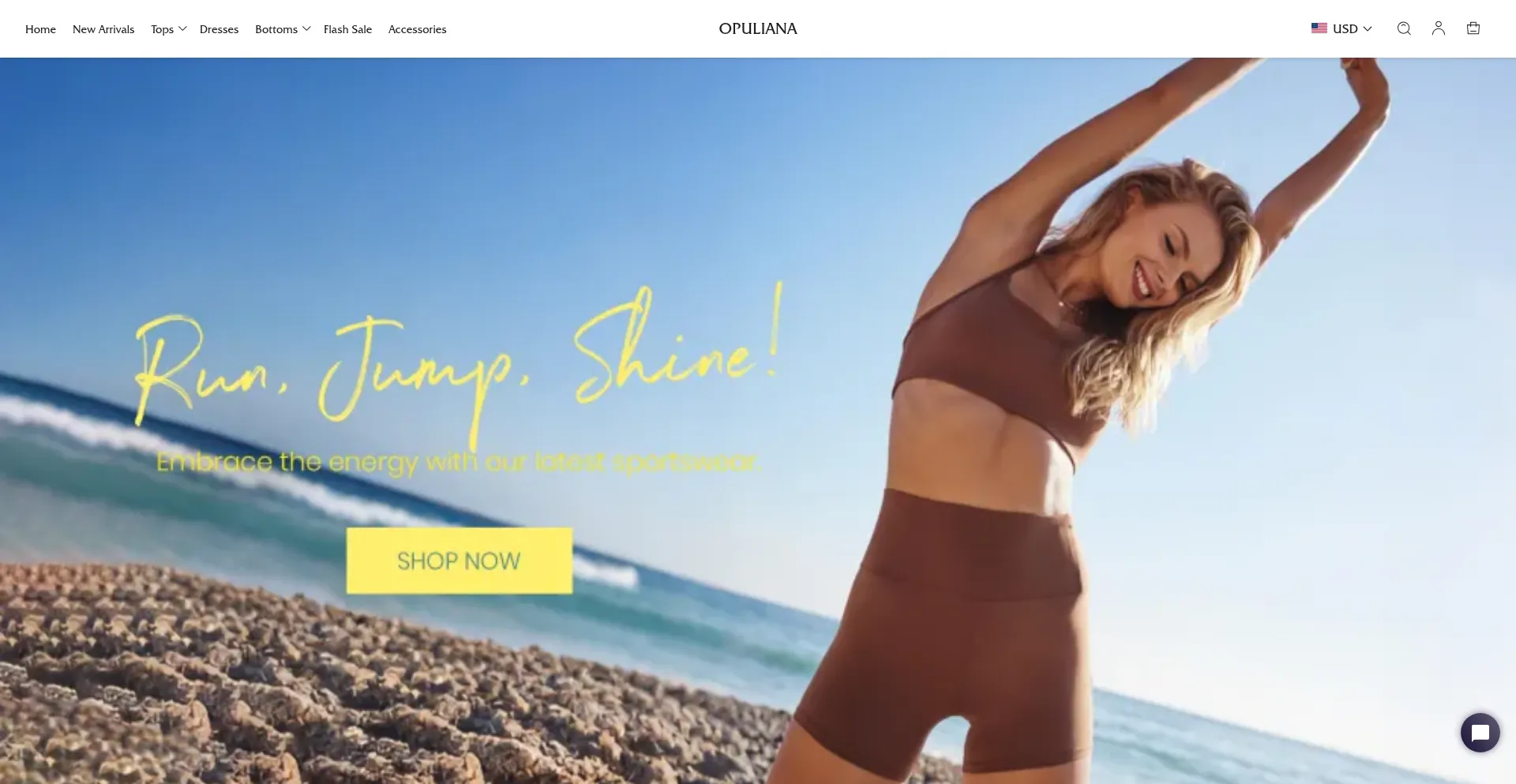 Website screenshot of Opuliana.com