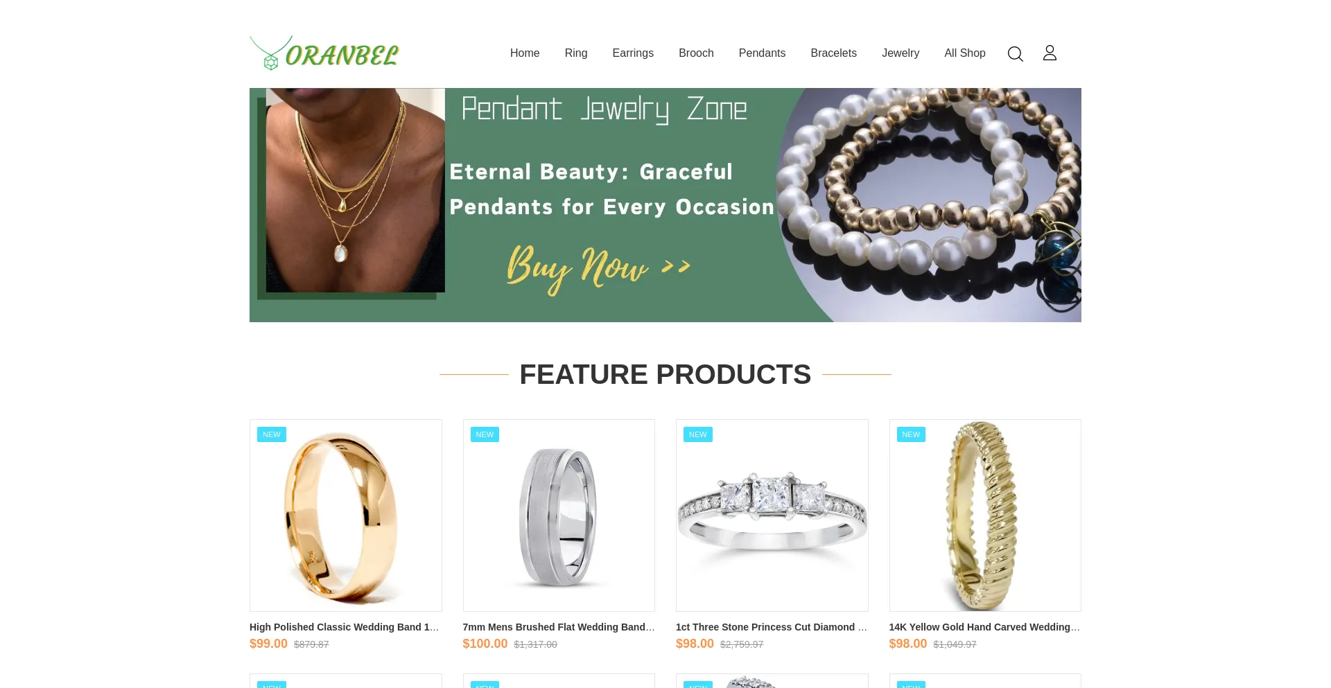 Website screenshot of Oranbel.com