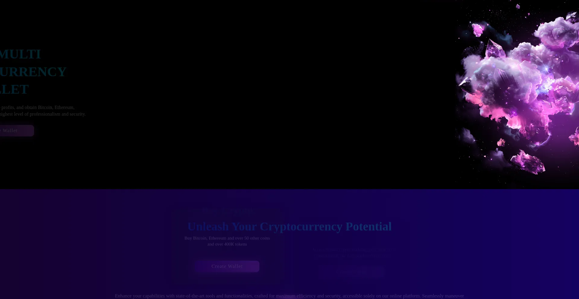 Website screenshot of Orbitex.exchange