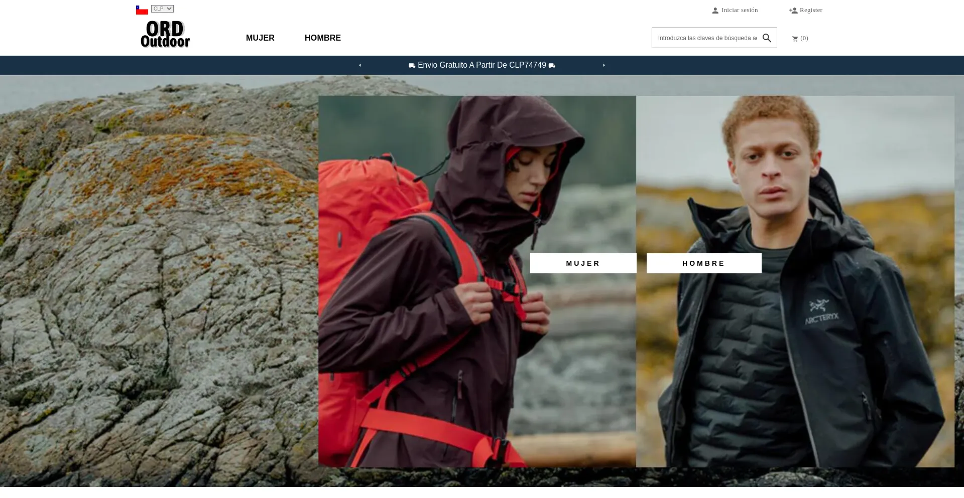 Website screenshot of Ordoutdoorchile.com