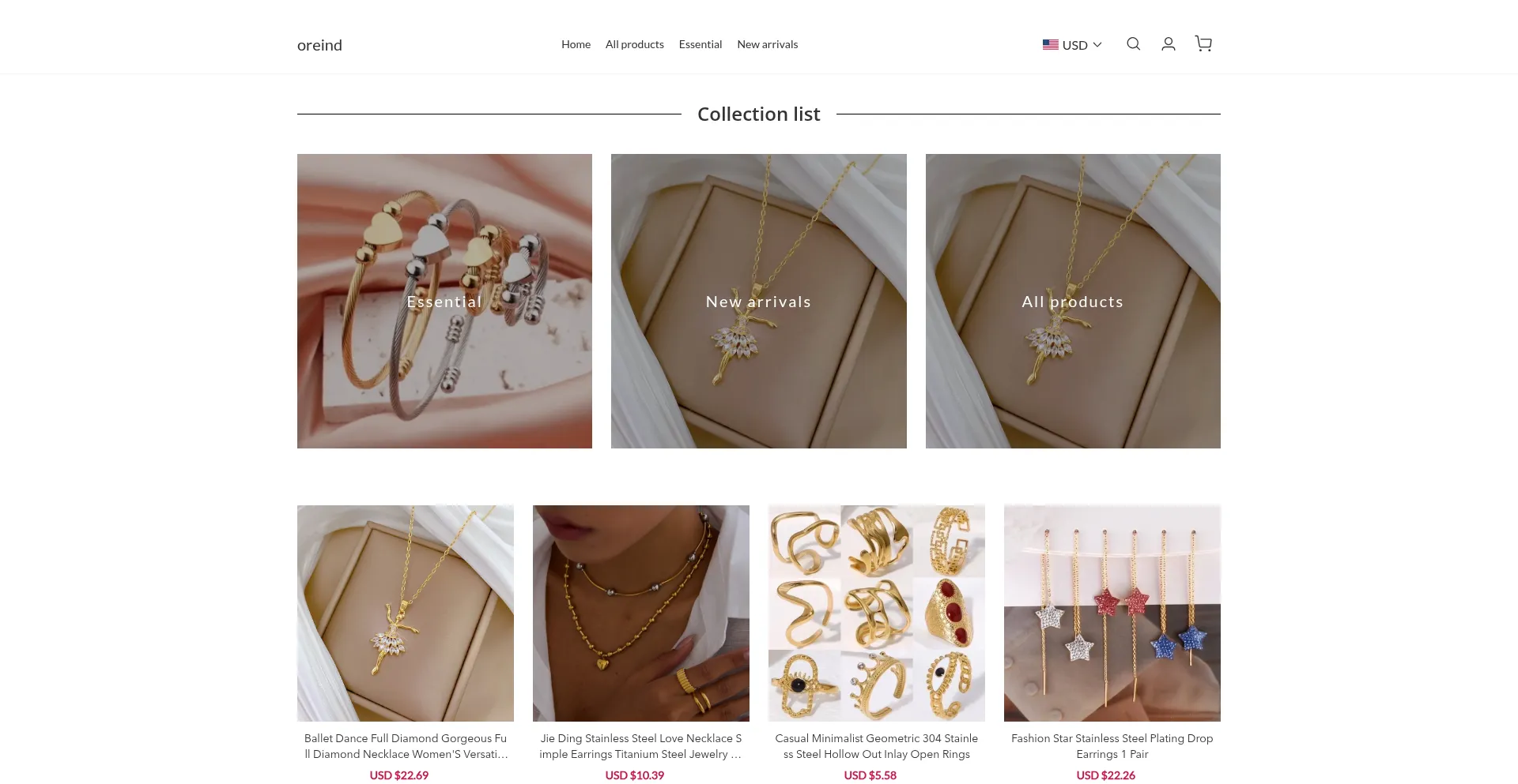 Oreind.com Screenshot