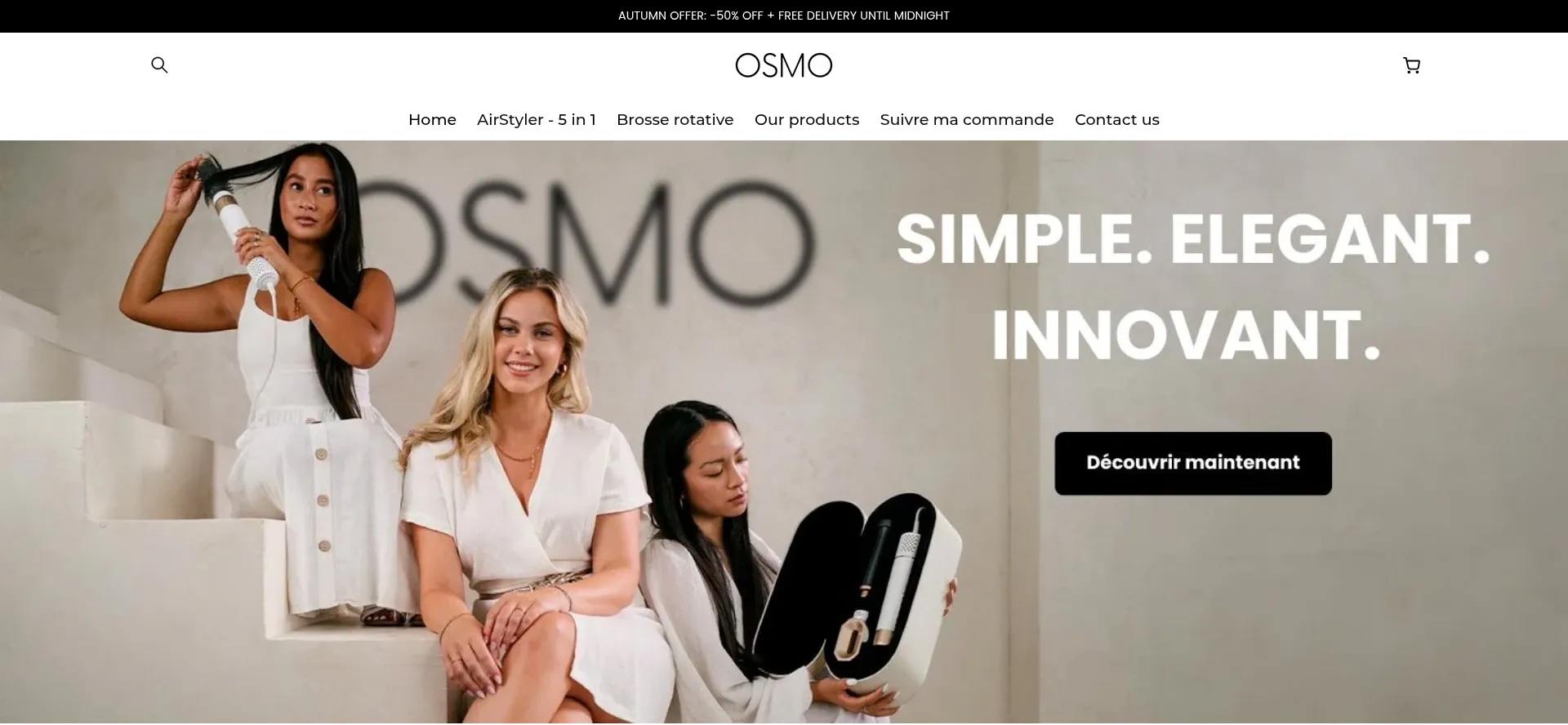 Website screenshot of Osmo-lite.com