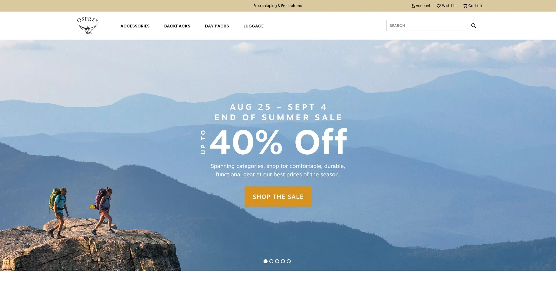 Website screenshot of Ospreynz.net
