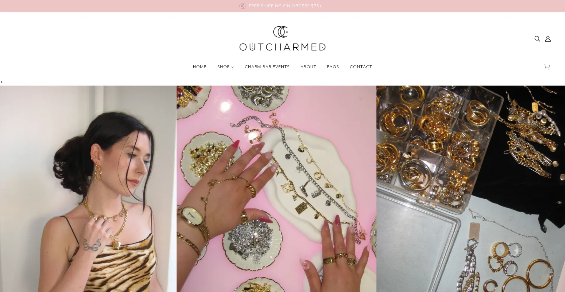 Website screenshot of Outcharmed.com