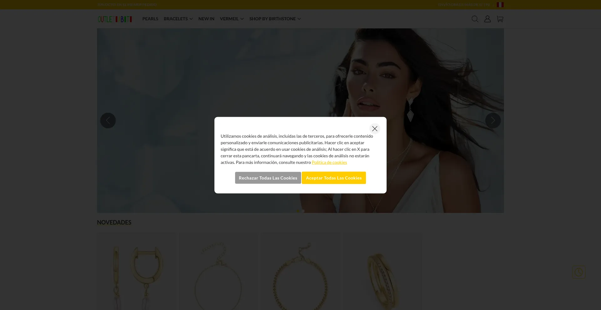 Website screenshot of Outesport.shop