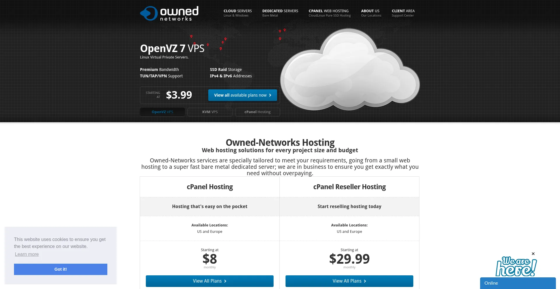 Website screenshot of Owned-networks.net