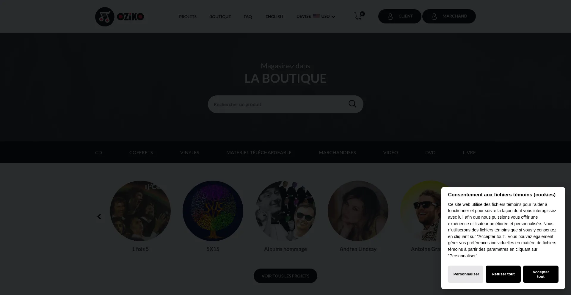 Oziko.com Screenshot