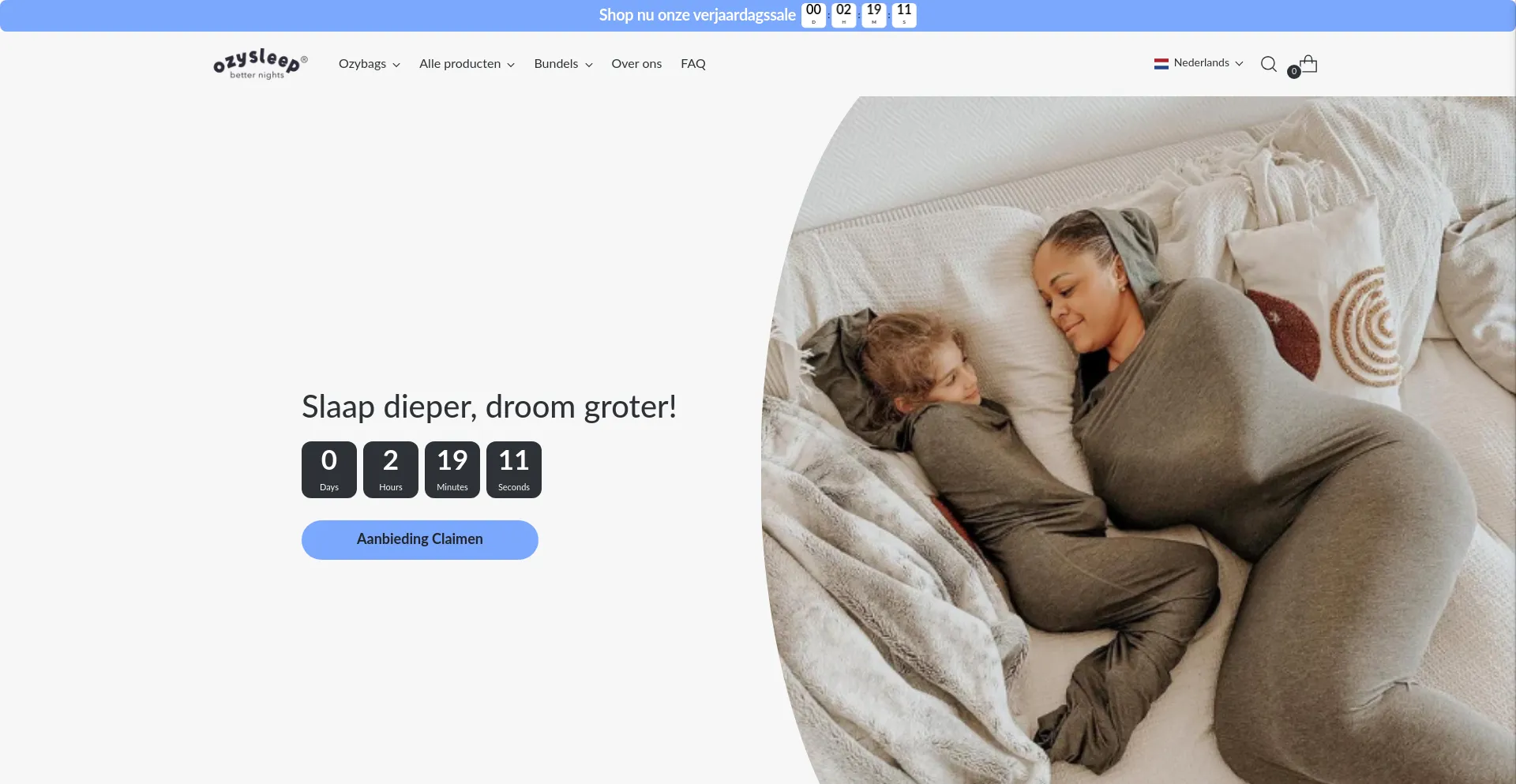 Ozysleep.com Screenshot