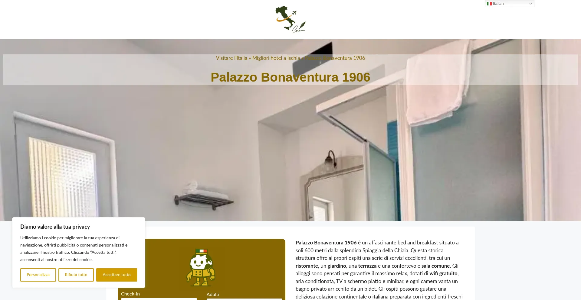 Palazzo-bonaventura-1906.dreaminginrome.com est-il Sûr et Fiable ?
