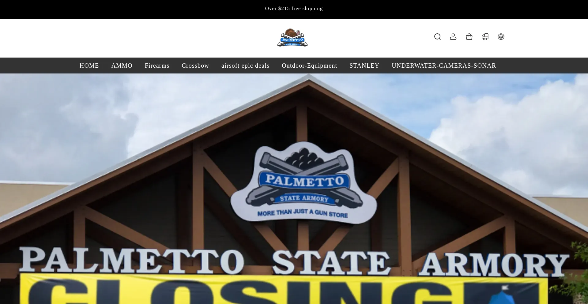 Website screenshot of Palmettostatearsmoryus.shop