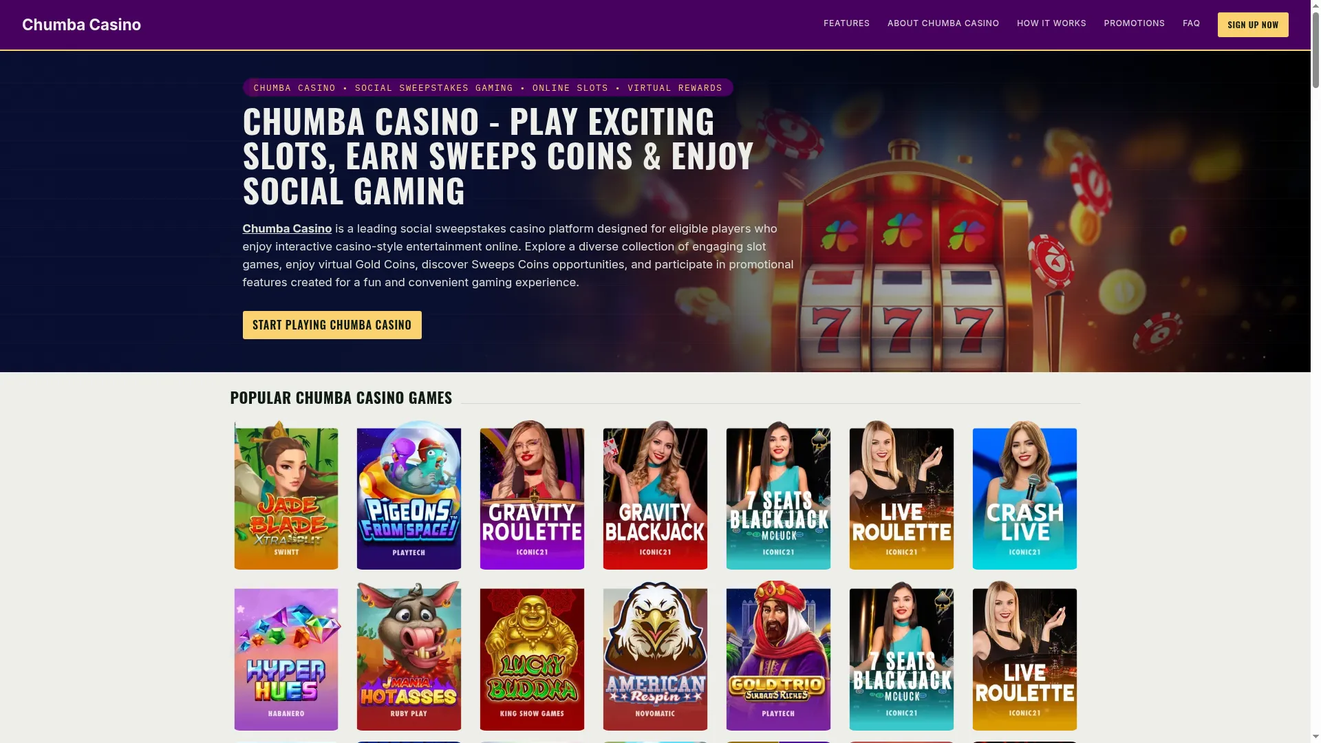 Paly-chumbacasino.com