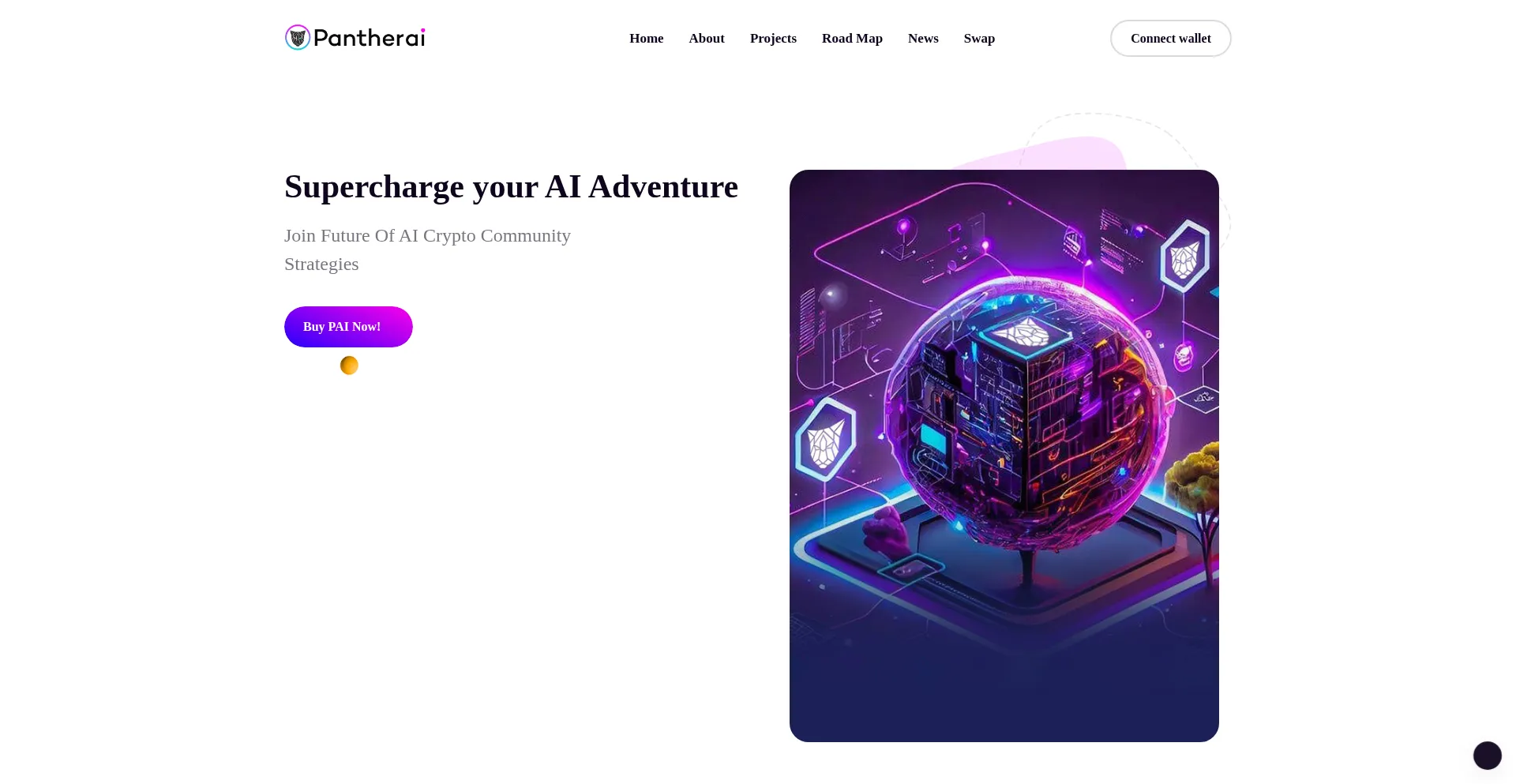 Website screenshot of Pantherai.app