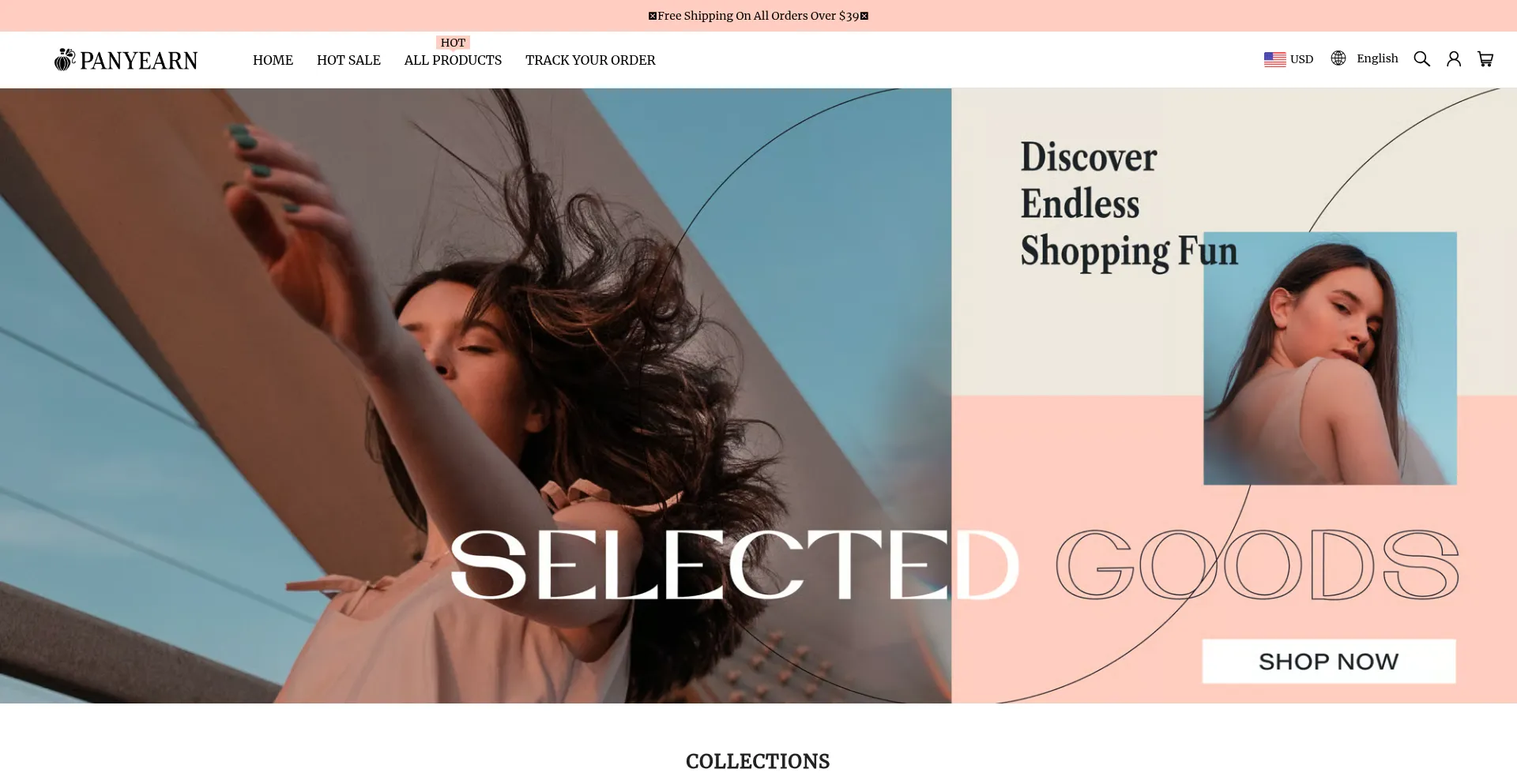 Website screenshot of Panyearn.com