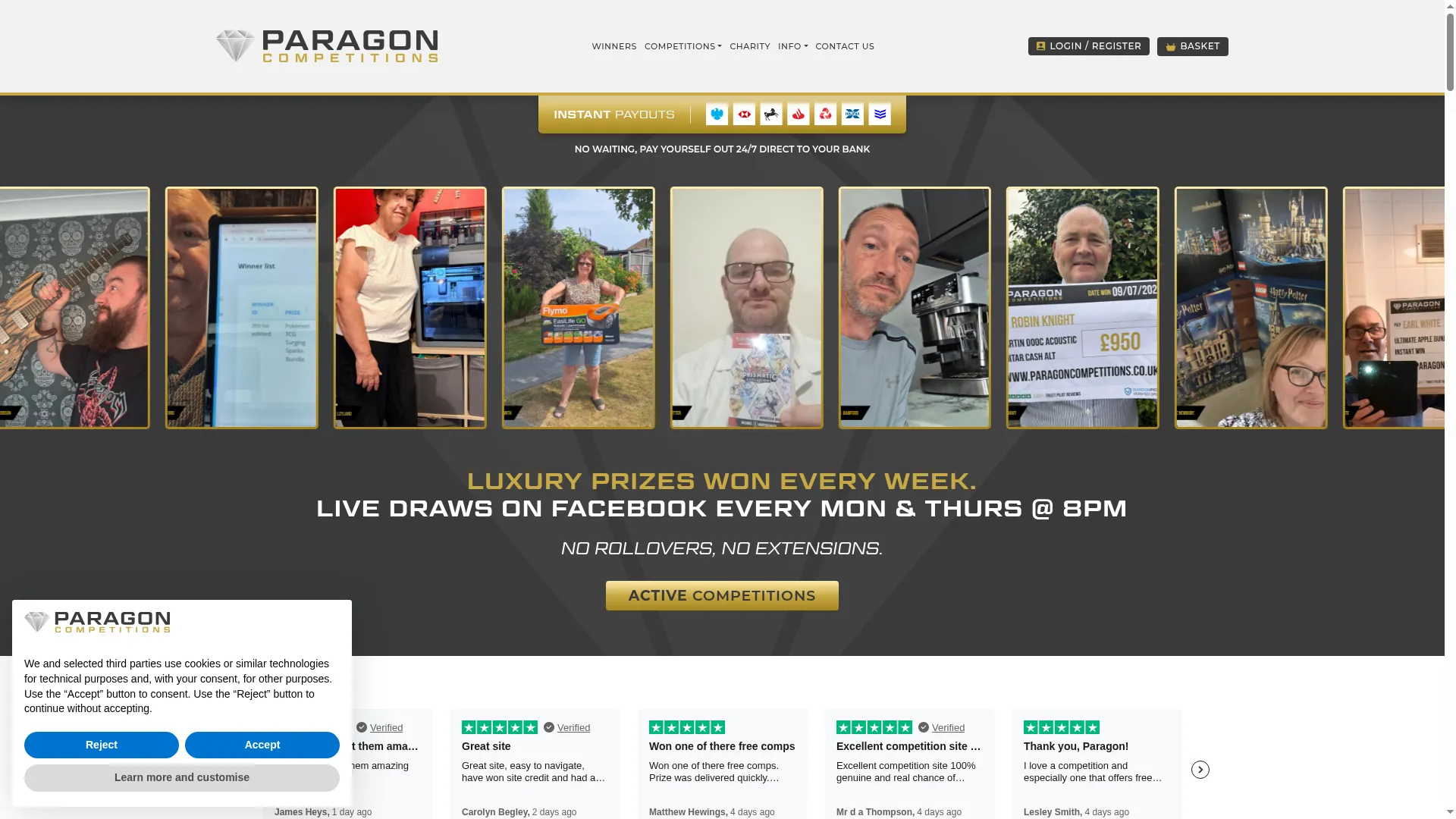 Paragoncompetitions.co.uk