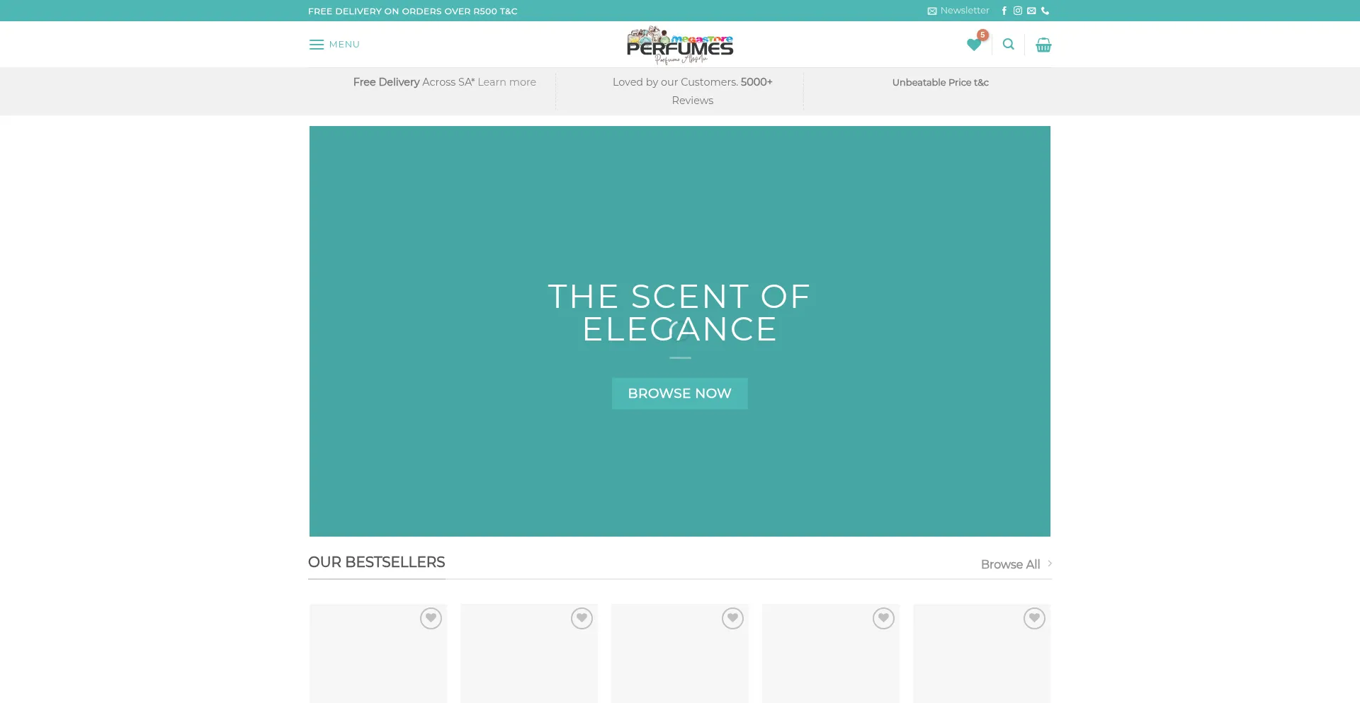 Website screenshot of Parfumoabsolu.com
