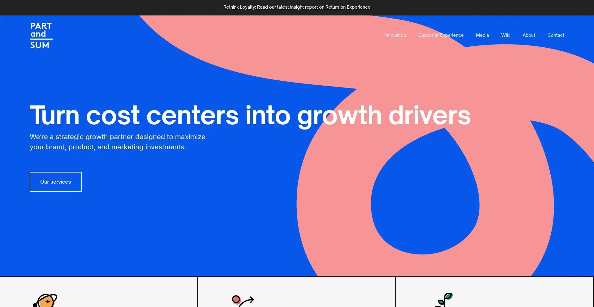 Website screenshot of Partandsum.com