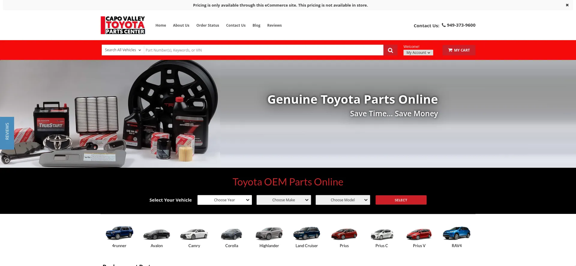 Parts.capovalleytoyota.com