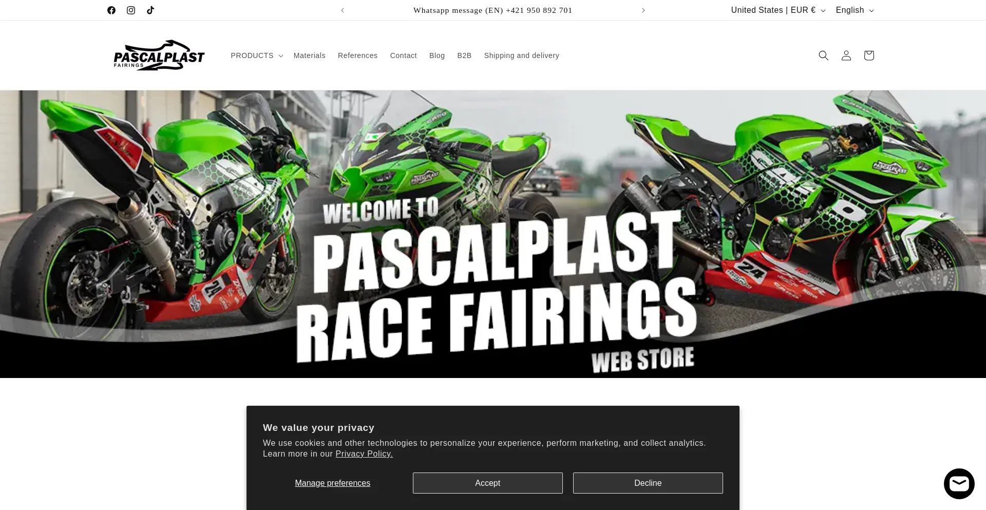 Website screenshot of Pascalplast.com