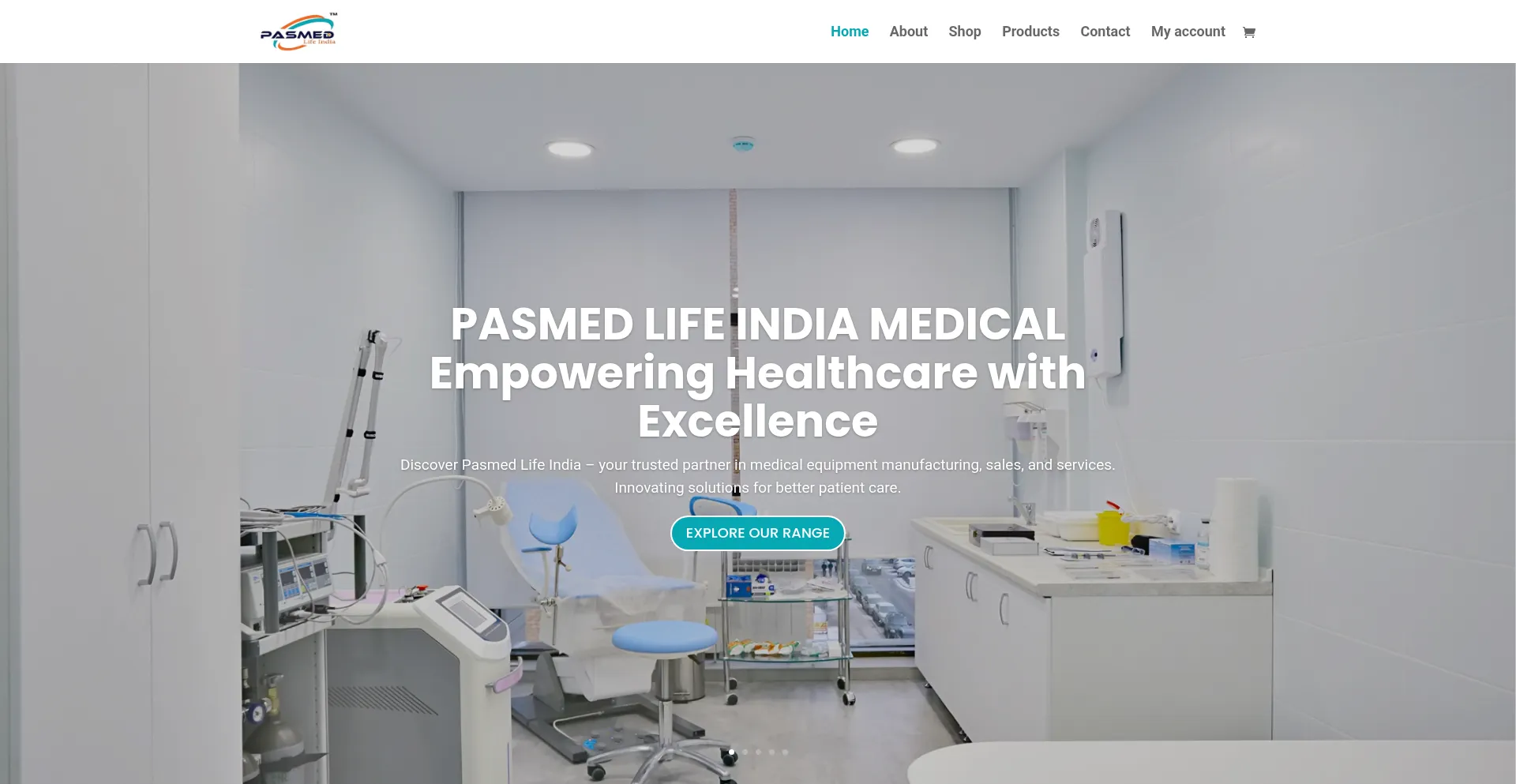 Website screenshot of Pasmedlifeindia.com