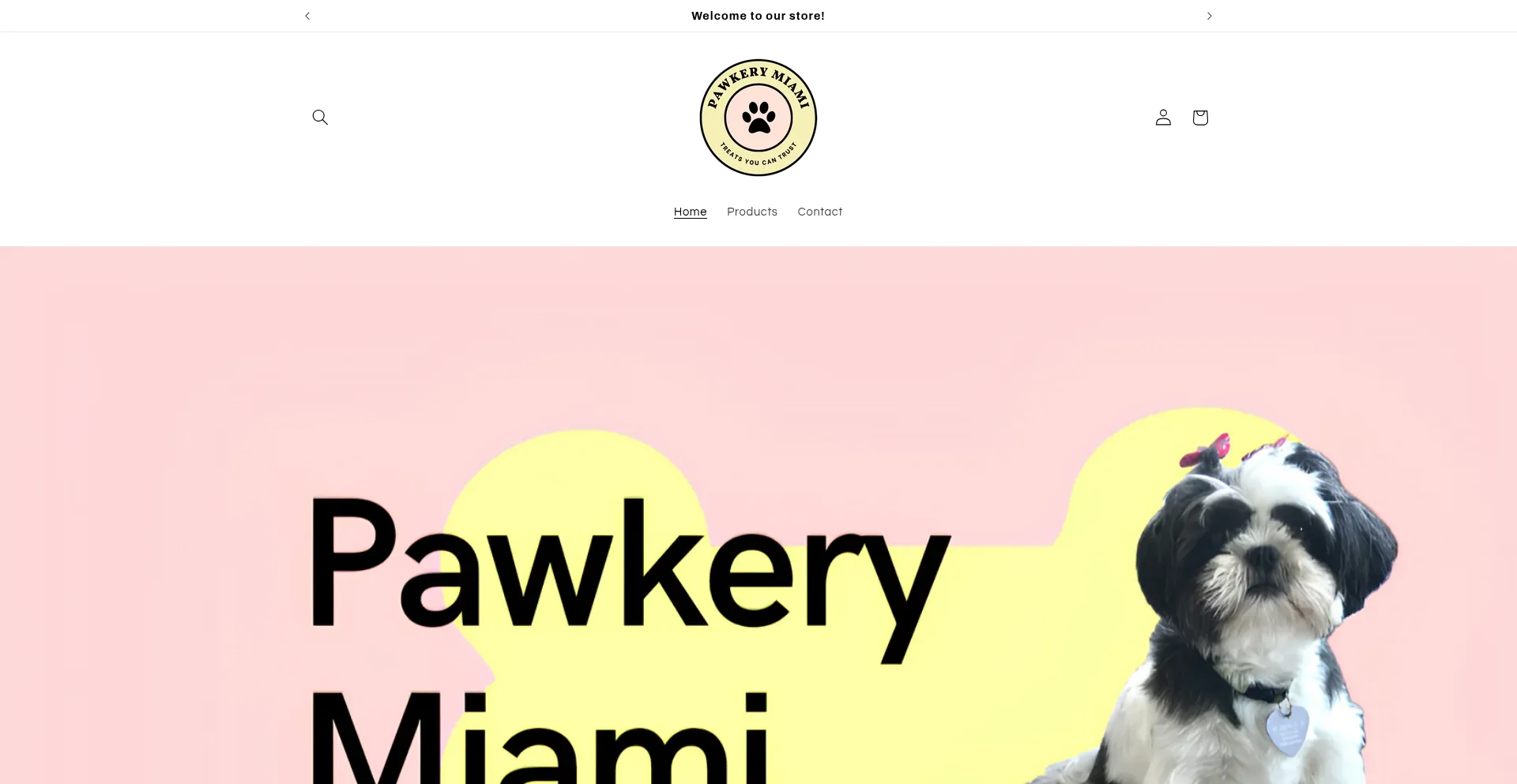 Website screenshot of Pawkerymia.com