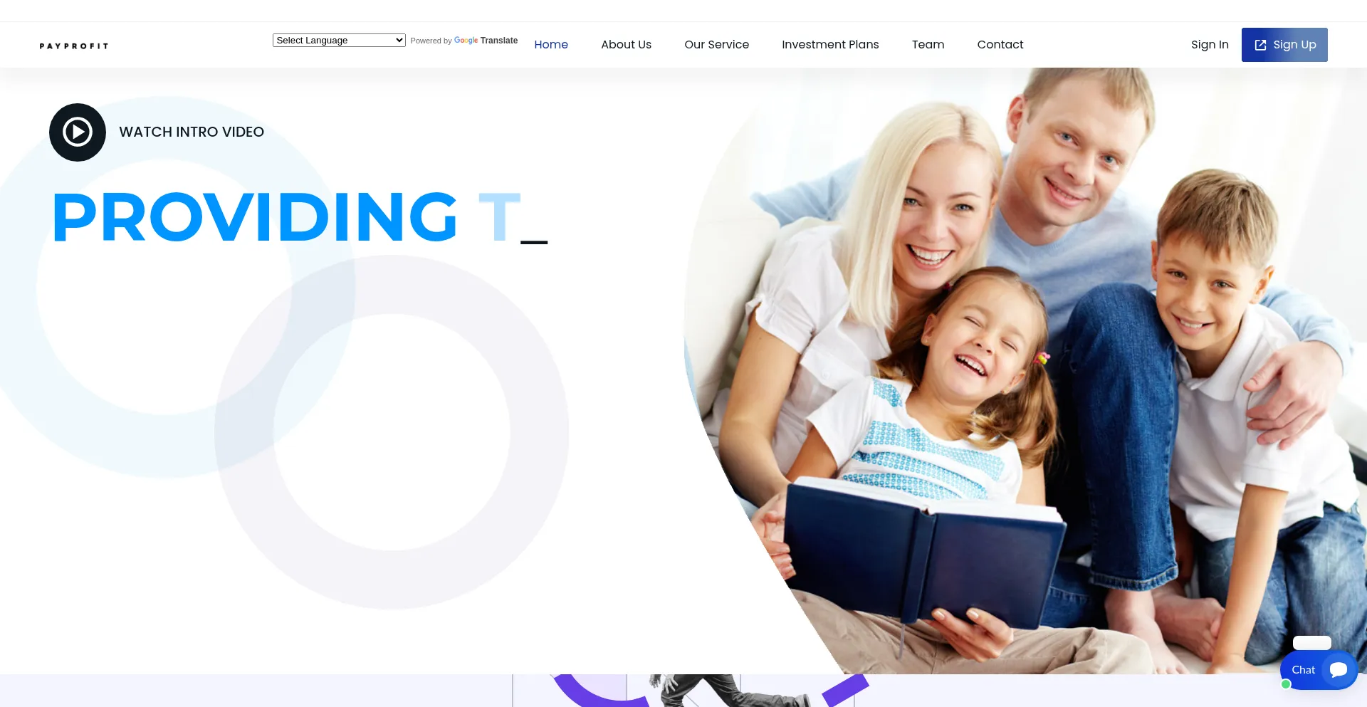 Website screenshot of Payprofit.org
