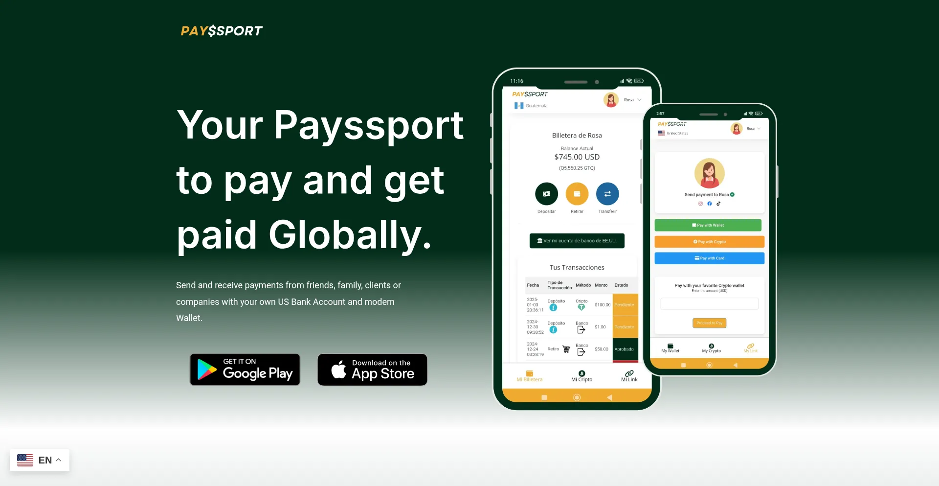 Website screenshot of Payssport.com