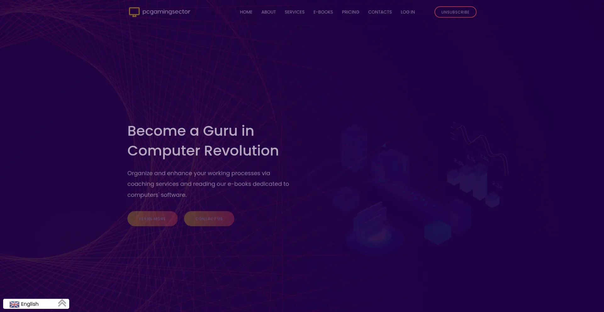 Website screenshot of Pcgamingsector.com