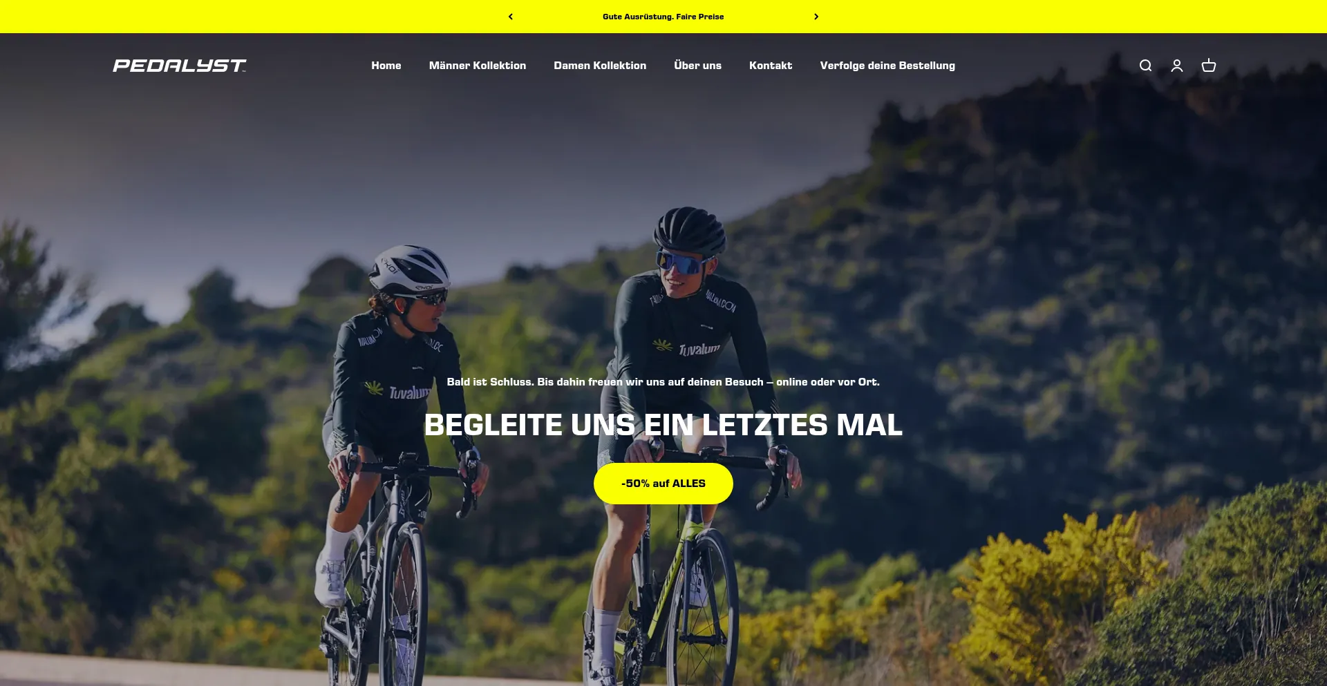 Website screenshot of Pedalyst.com