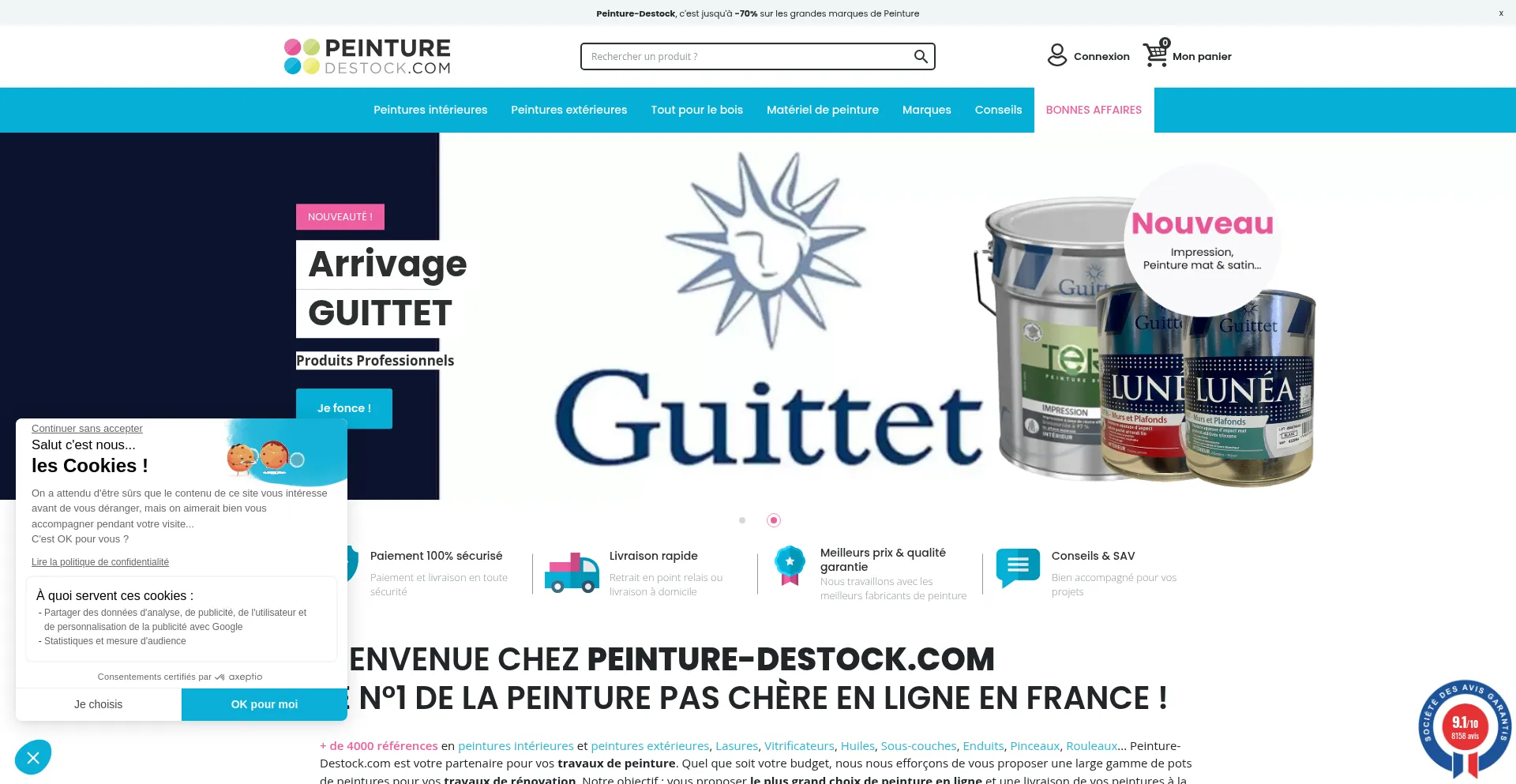 Peinture-destock.com est-il Sûr et Fiable ?