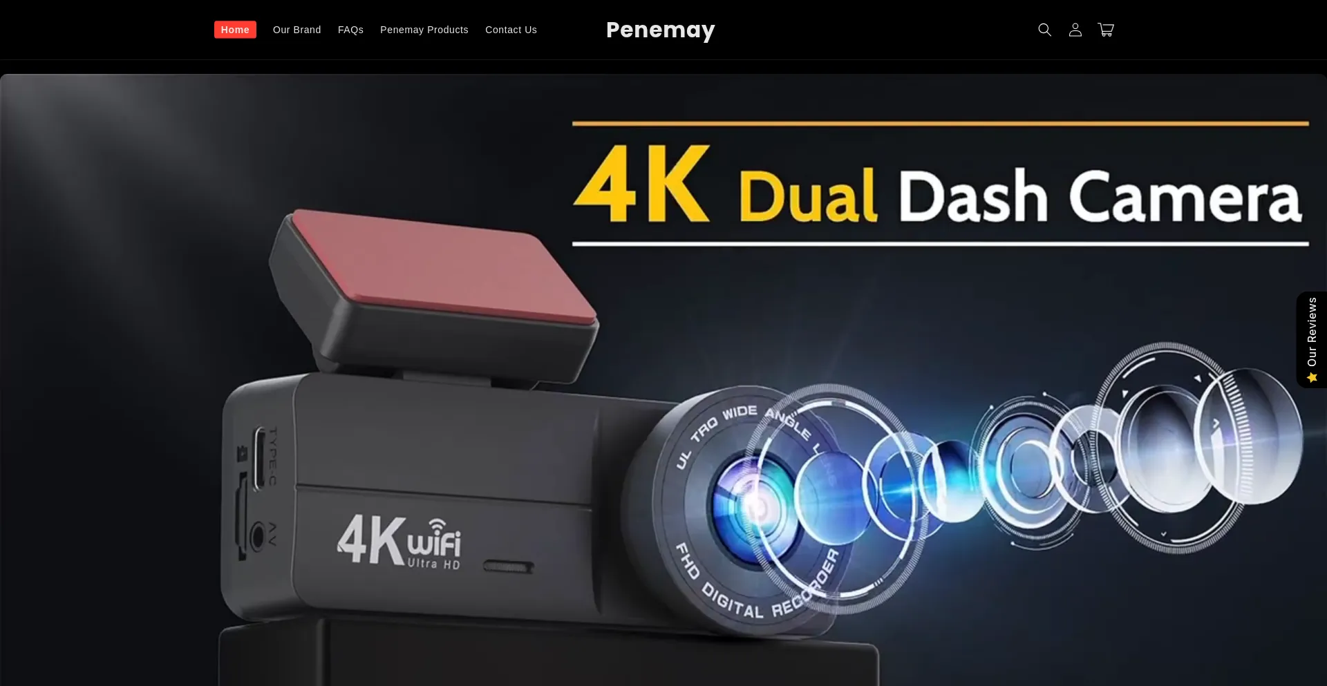 Website screenshot of Penemay.cam