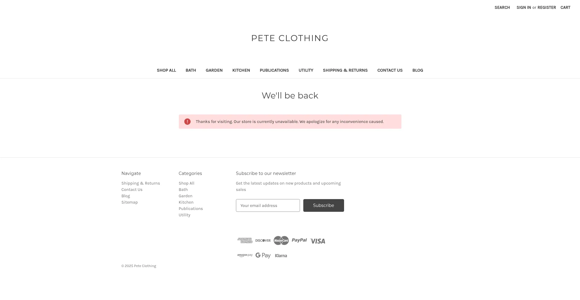 Pete-clothing.mybigcommerce.com