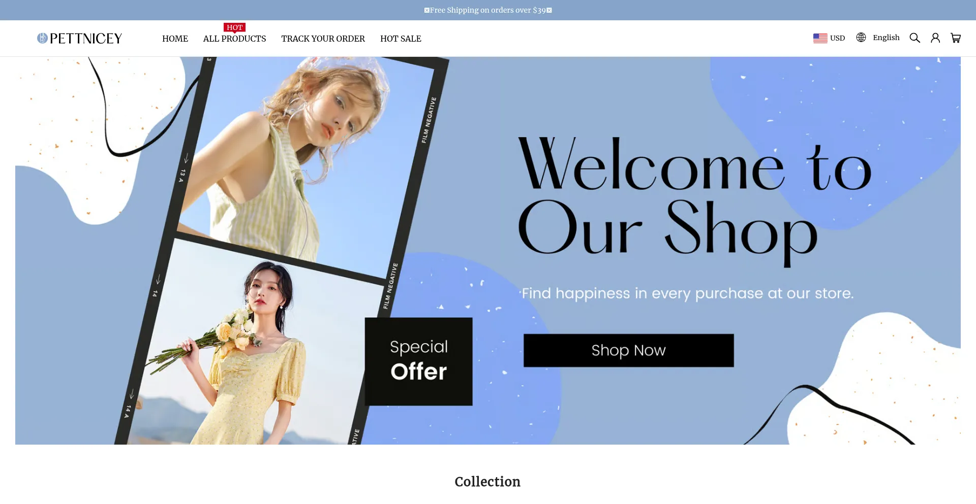 Website screenshot of Pettnicey.com