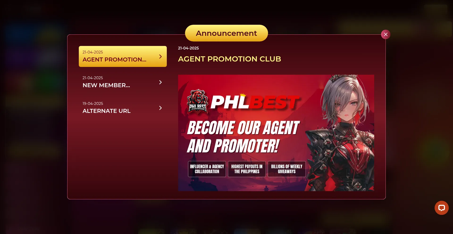 Website screenshot of Phlbest25107.com