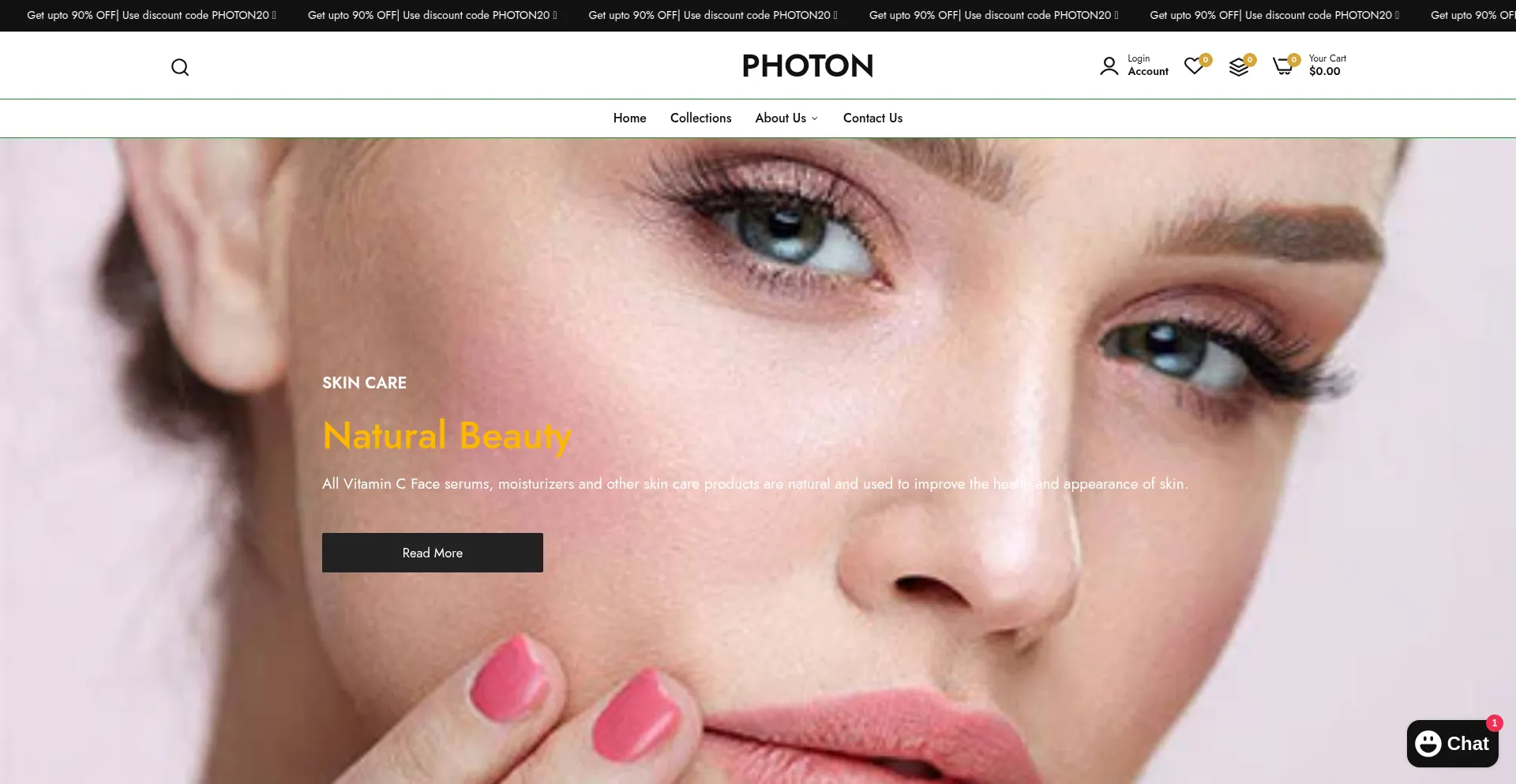 Website screenshot of Photon-mart.shop