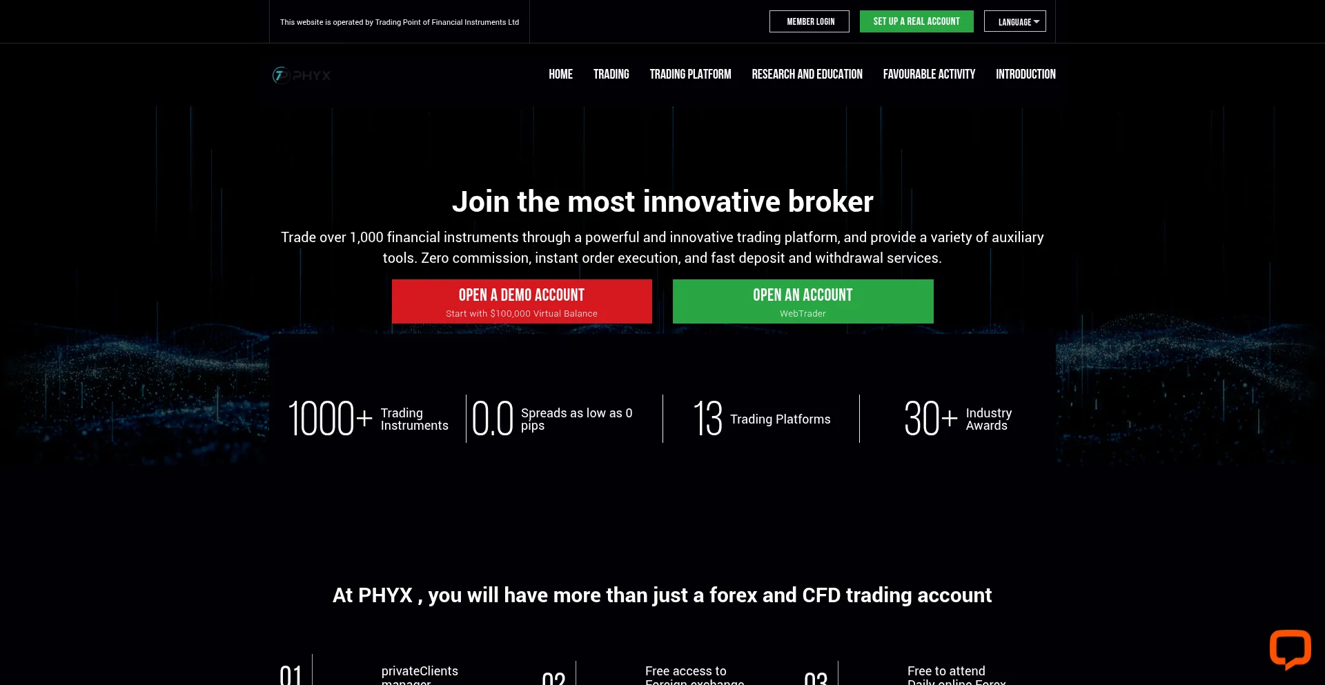 Phyxfxltd.com Screenshot