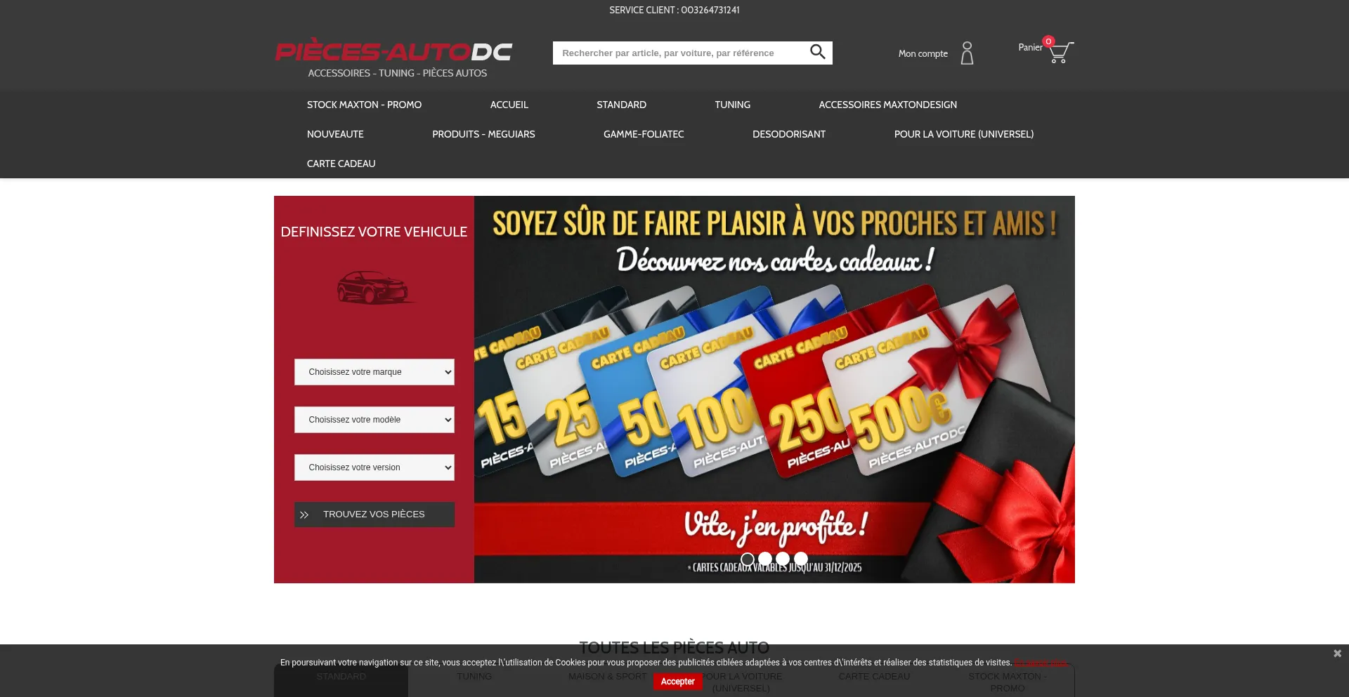 Pieces-autodc.com Screenshot