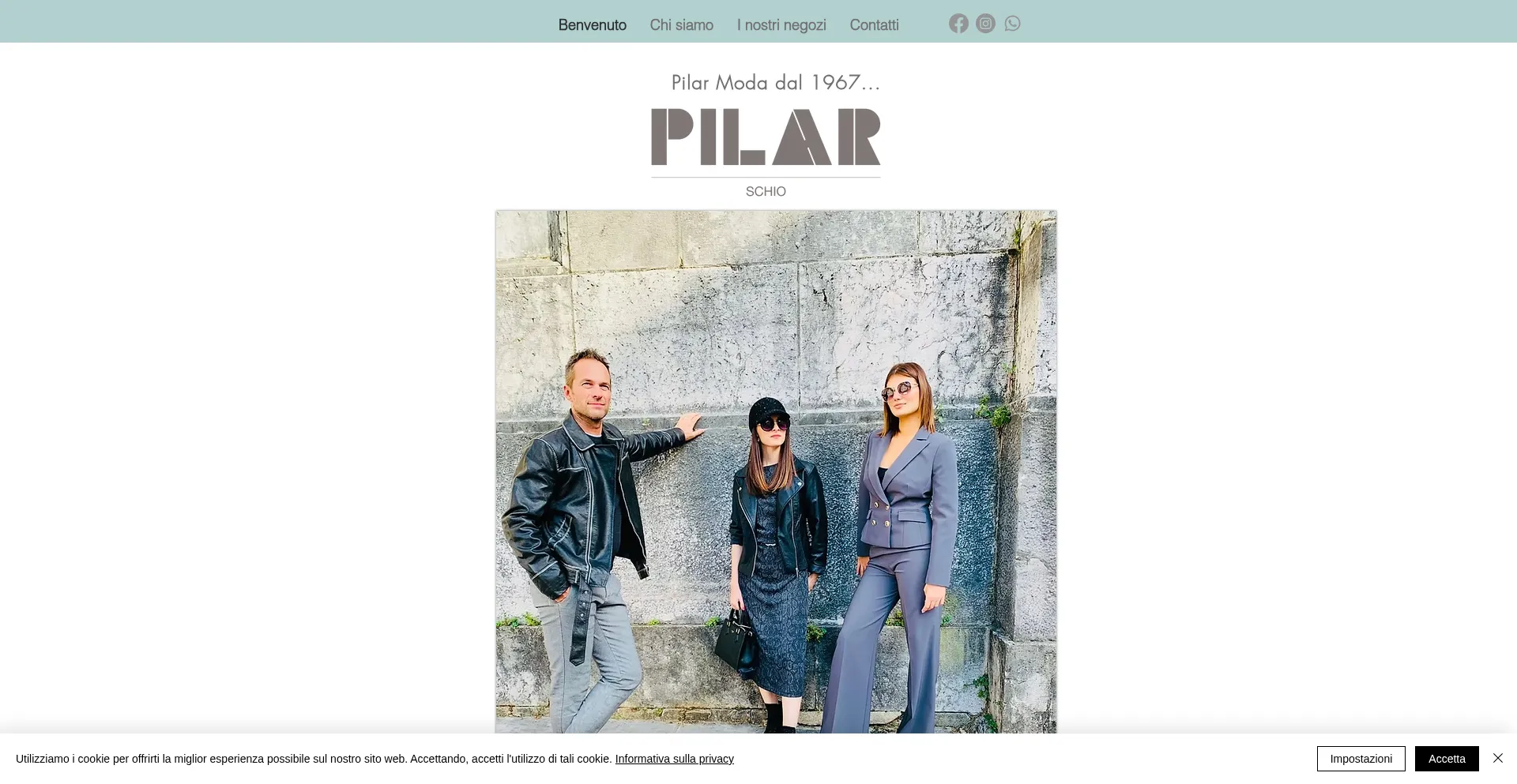 Website screenshot of Pilarmoda.it