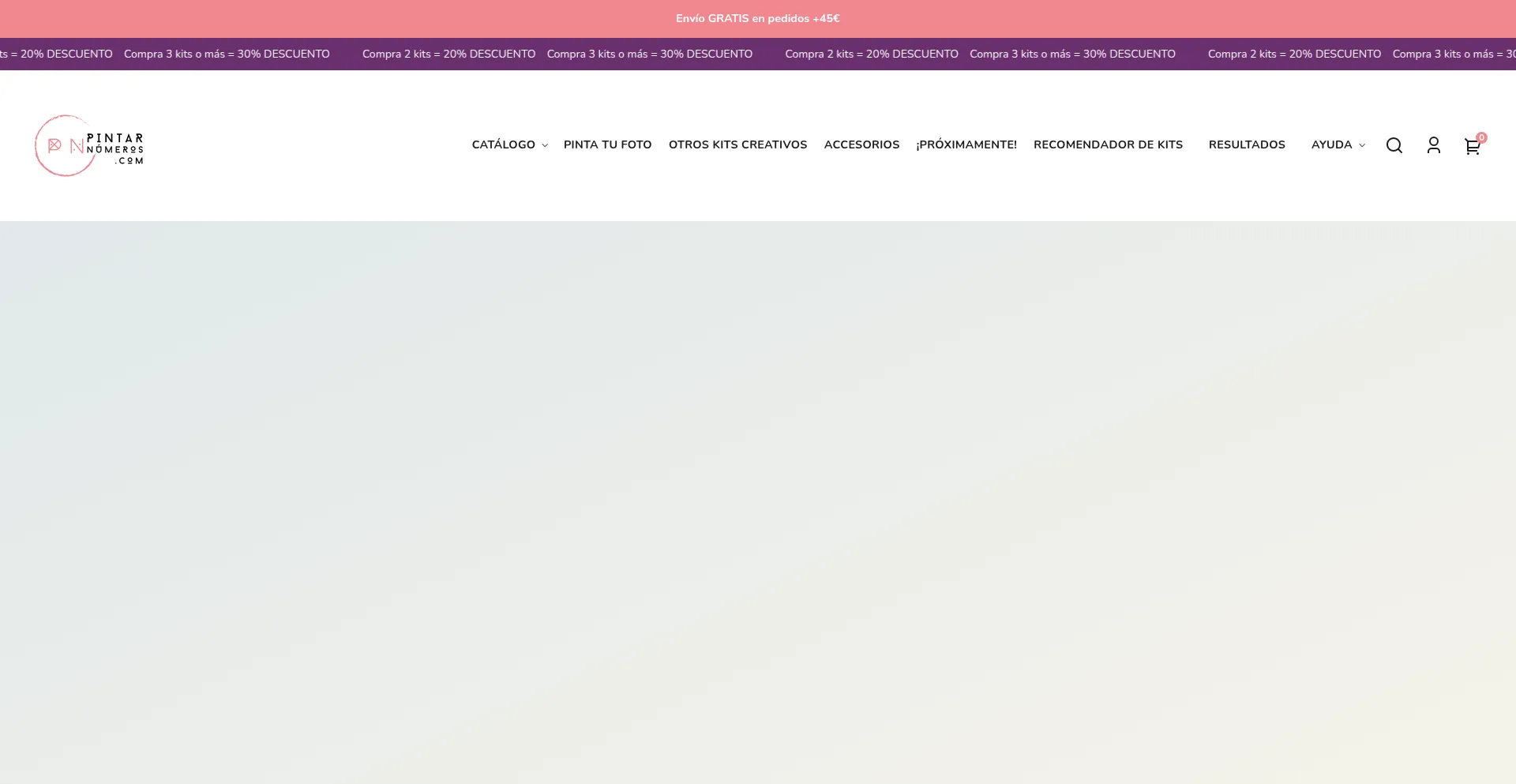 Website screenshot of Pintarnumeros.com