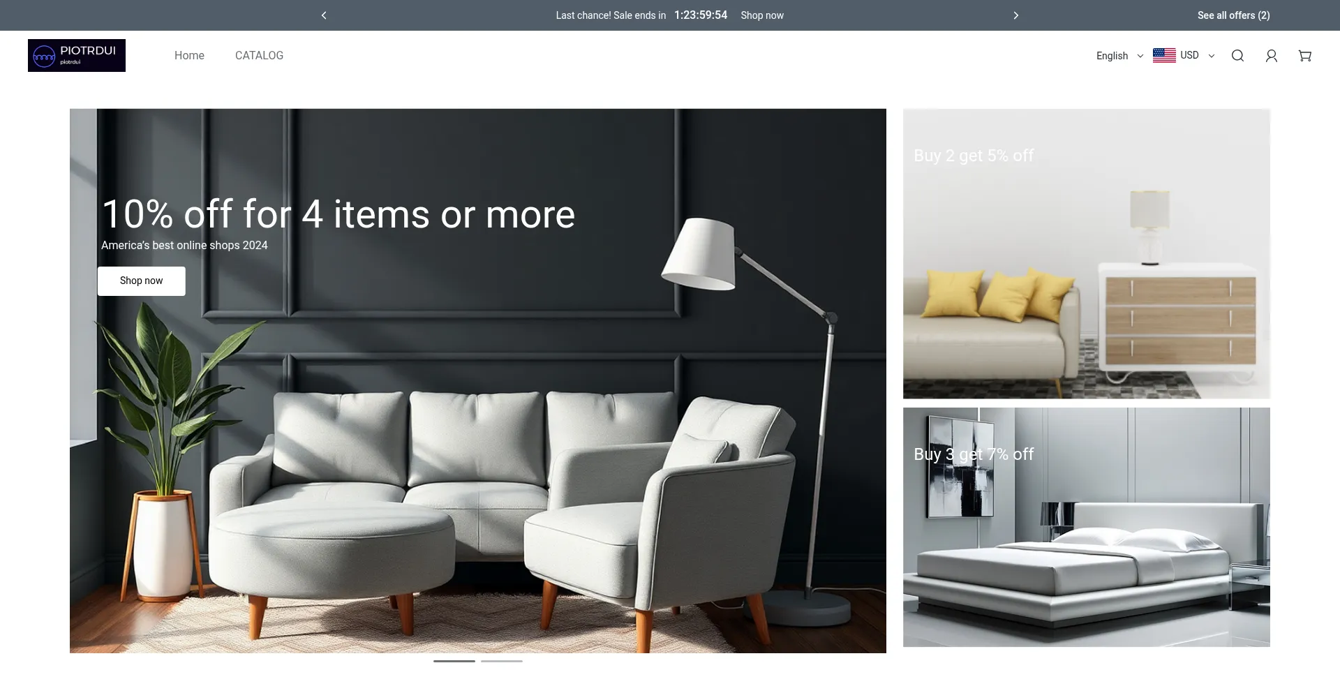 Website screenshot of Piotrdui.com