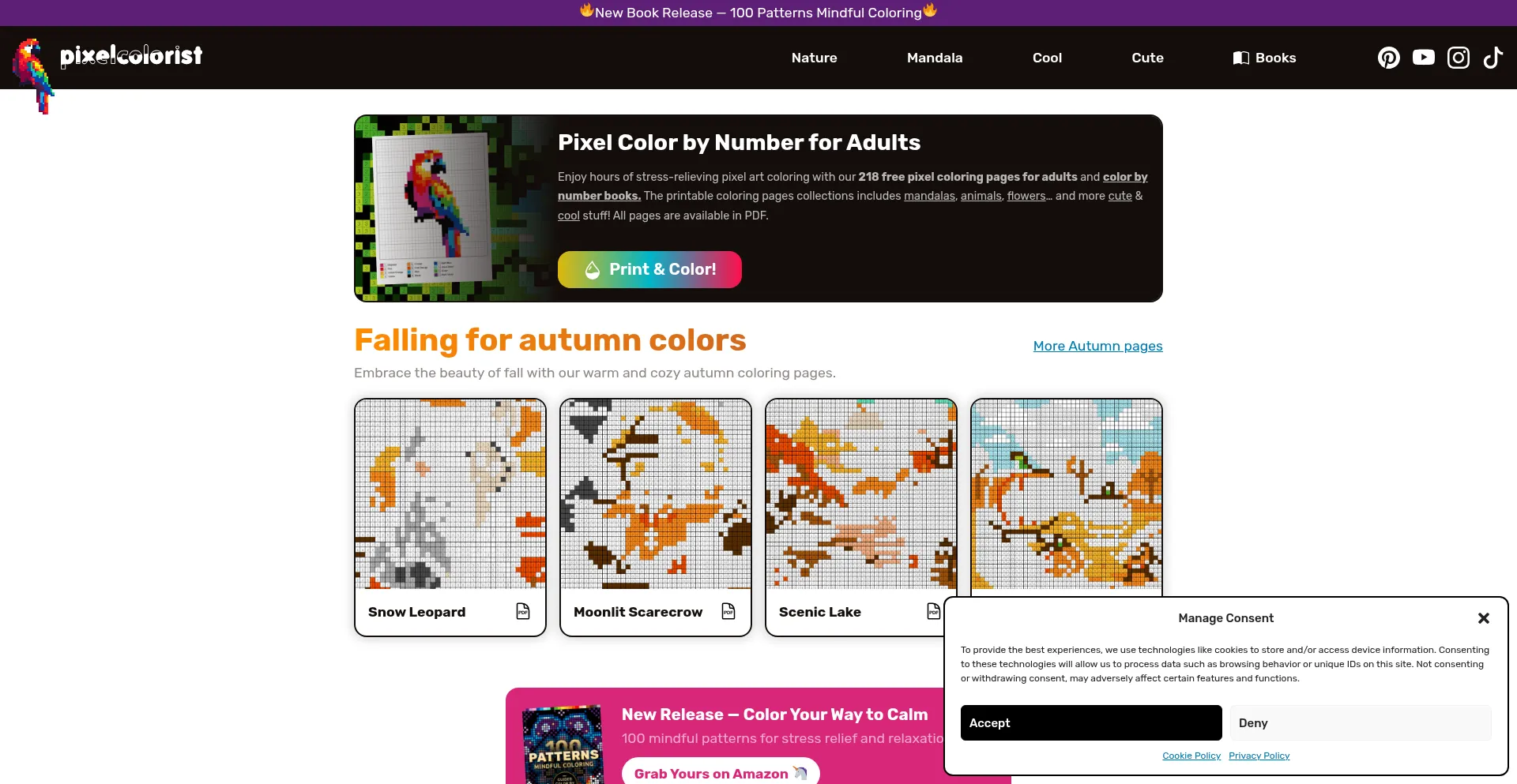 Pixelcolorist.com Screenshot