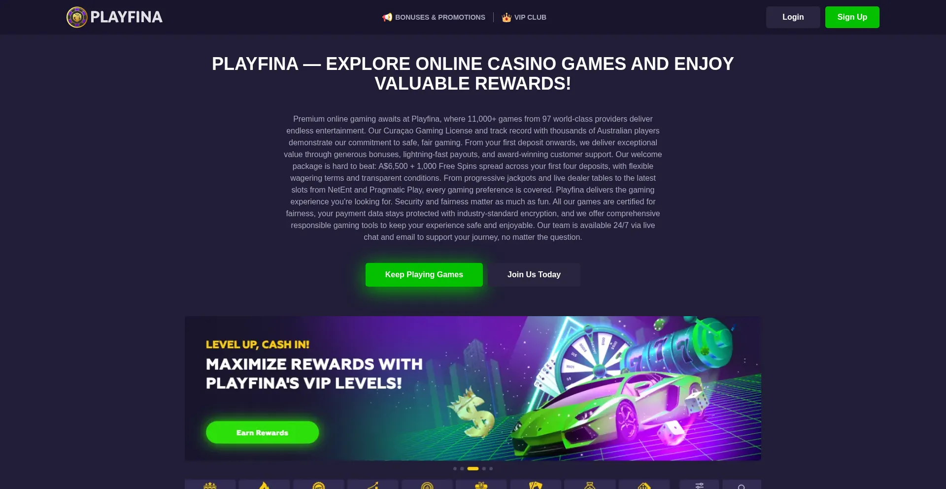Playfinacasino.org