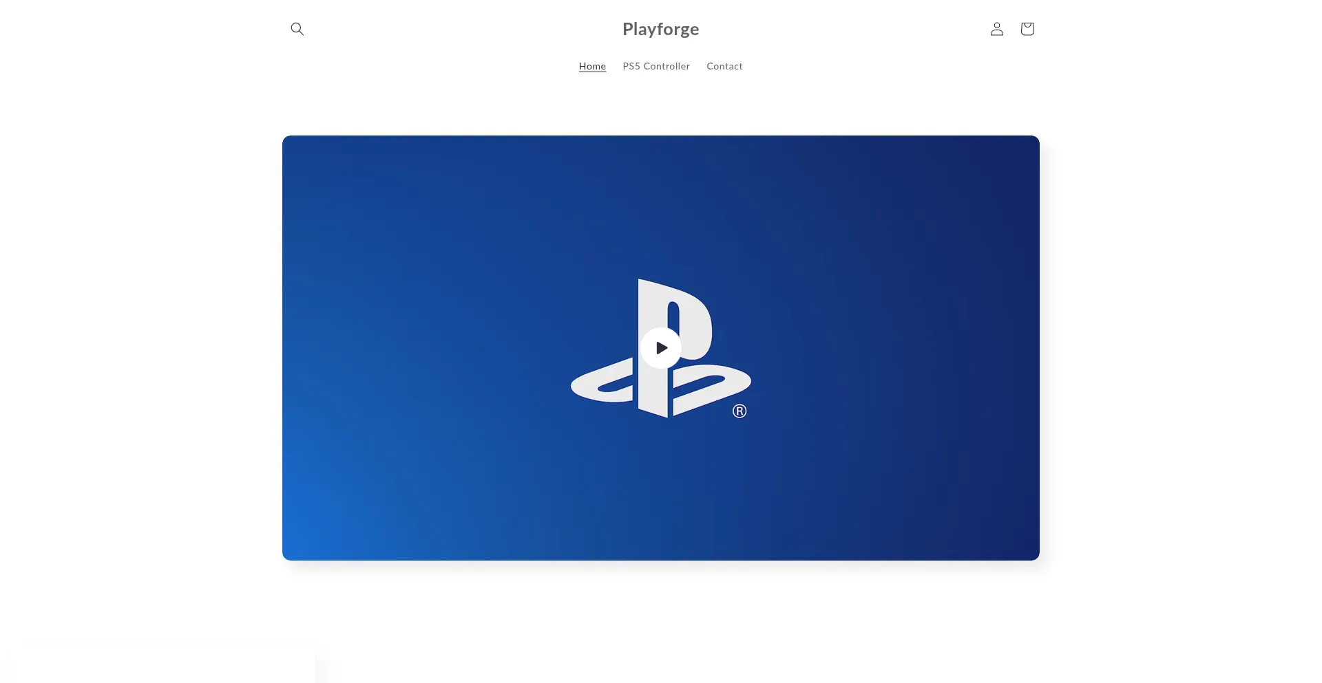 Website screenshot of Playforge.uk