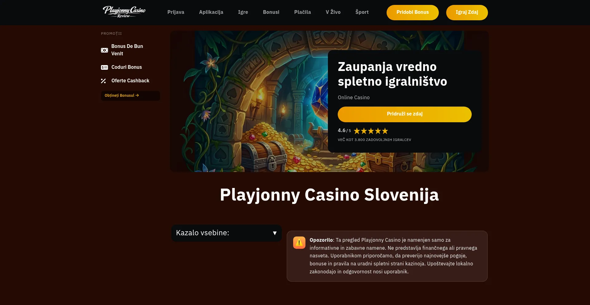 Playjonnyslovenija.com