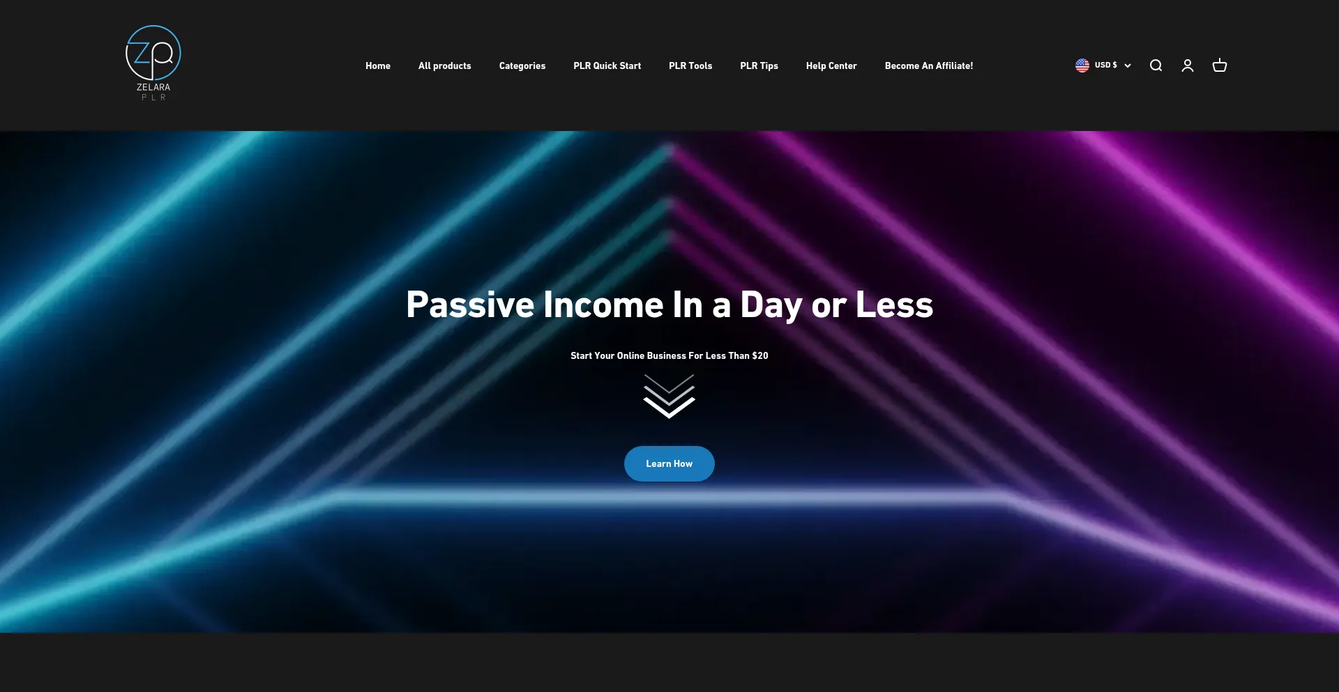 Website screenshot of Plrze.com