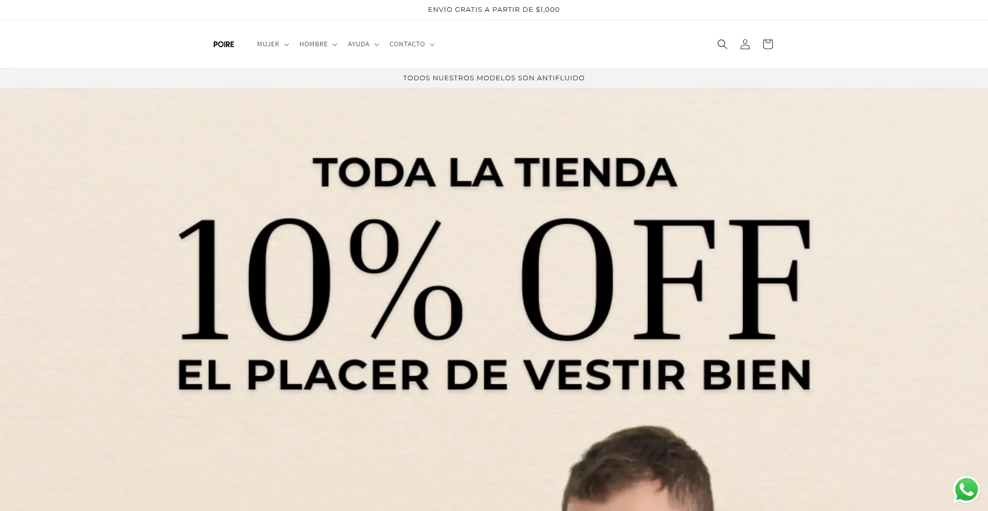 Website screenshot of Poire.mx