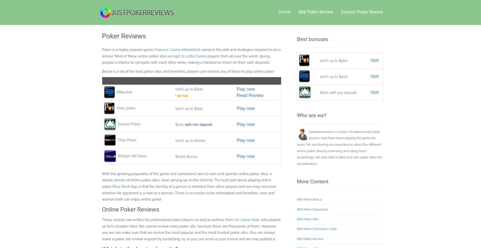 Pokerreviewsonly.com