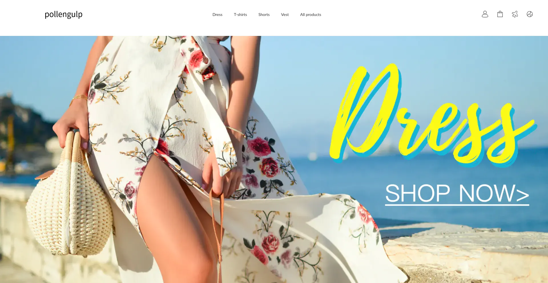 Website screenshot of Pollengulp.com