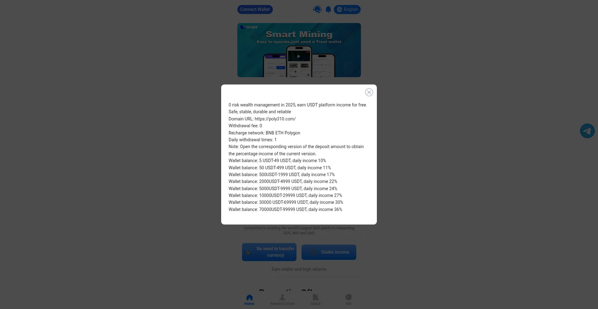 Website screenshot of Poly310.com