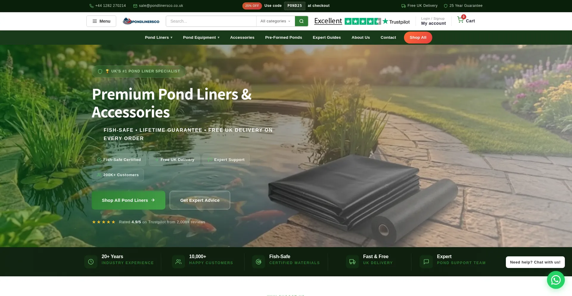 Pondlinersco.co.uk
