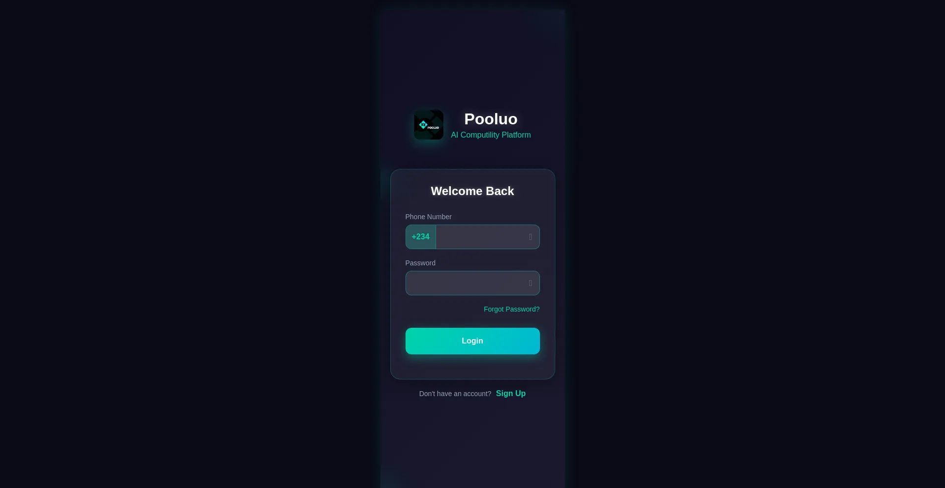 Website screenshot of Pooluoai.com